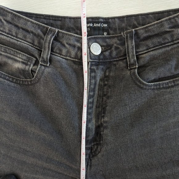 Frank and Oak Stevie denim mom jeans faded black - Picture 6 of 7